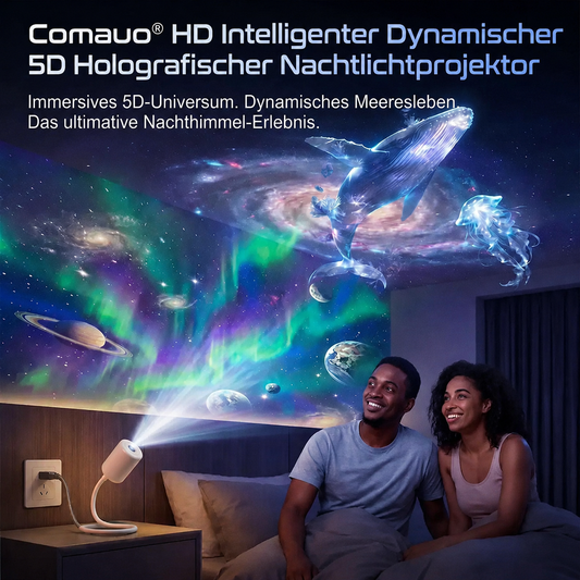 🌌Comauo® 5D Mini-Sternenprojektor💡 — Dynamische Galaxiebeleuchtung für Schlafzimmer, Autos und entspannte Nächte 🔥