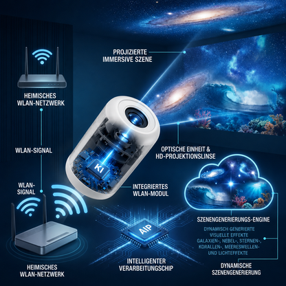 🌌Comauo® 5D Mini-Sternenprojektor💡 — Dynamische Galaxiebeleuchtung für Schlafzimmer, Autos und entspannte Nächte 🔥