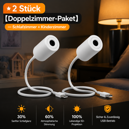 🌌Comauo® 5D Mini-Sternenprojektor💡 — Dynamische Galaxiebeleuchtung für Schlafzimmer, Autos und entspannte Nächte 🔥